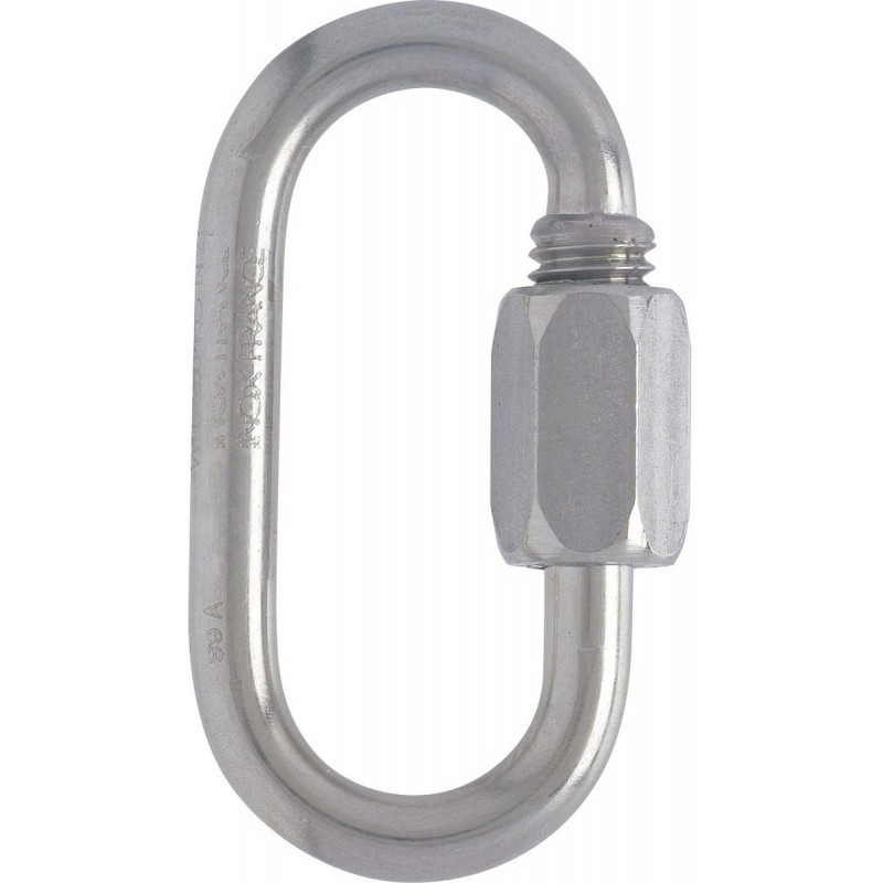 6 Mousquetons Rapides En Acier Inoxydable - Tailles M4 Et M5 - Forme D - Pour Camping, Randonnée, Escalade, Hamac - Charge 60kg à 90kg
