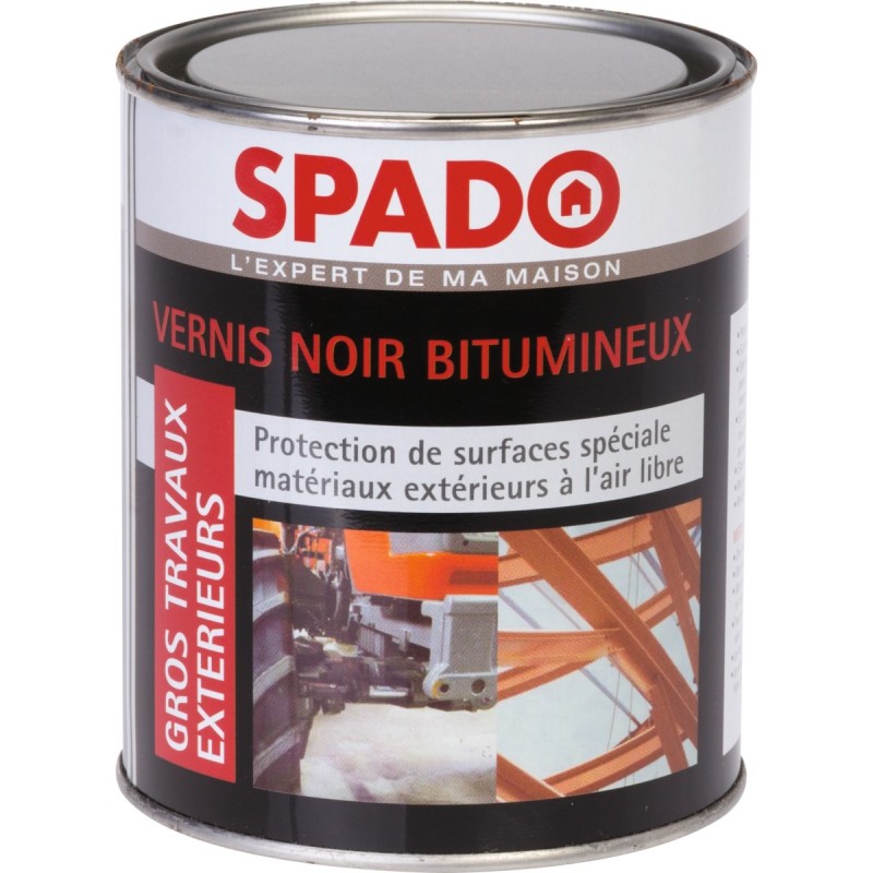 Vernis Bitumineux Antirouille Spado – 1 Litre – Protection Contre L'humidité