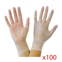Boite de Gants vinyl transparent (boite de 100)