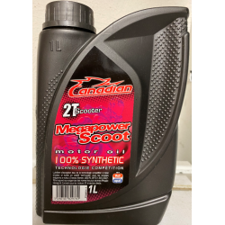 Huile synthétique 2 temps Canadian Racing Moto Unil Opal. 1 litr