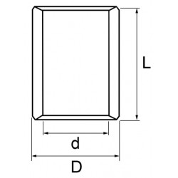 Bague bronze fendue 60x55x40 55011427 Naud