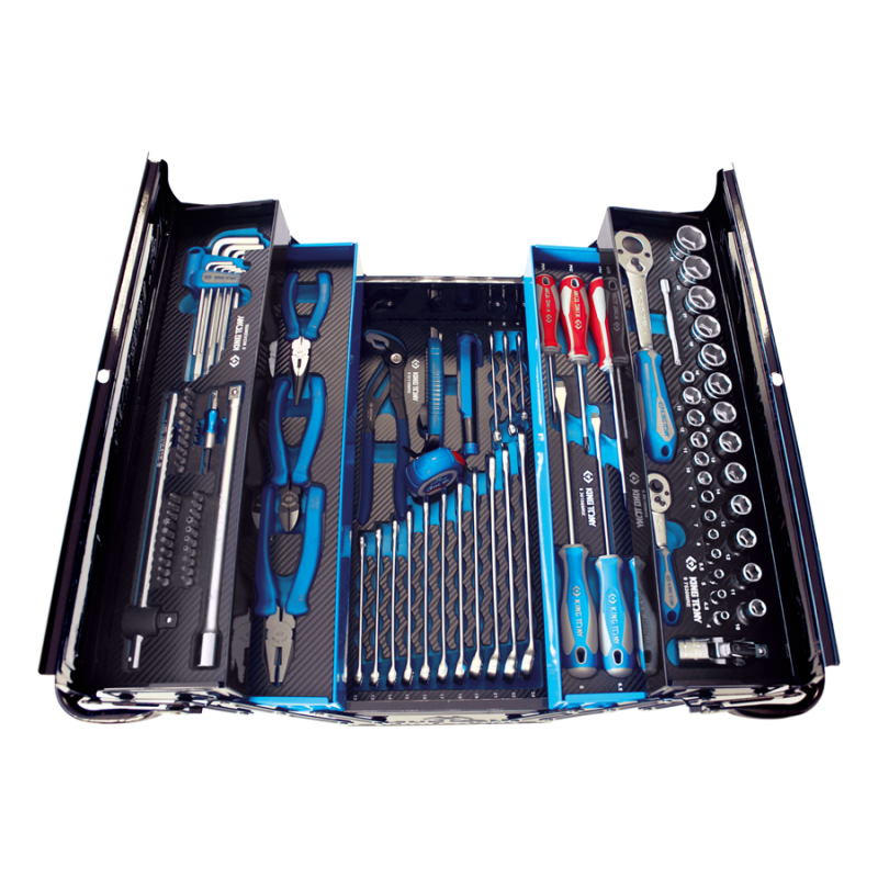 Caisse à outils 100 pièces - Bleue 902A100MRKB