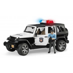 Jeep wrangler unlimited rubicon police avec policier au 1/16ème