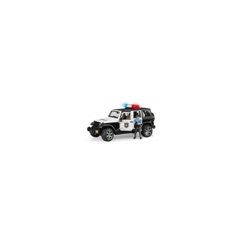 Jeep wrangler unlimited rubicon police avec policier au 1/16ème