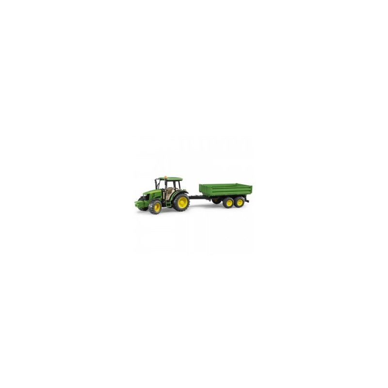 Tracteur John Deere 5115 m avec remorque au 1/16ème