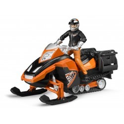 Moto neige avec conducteur et accessoires au 1/16ème  