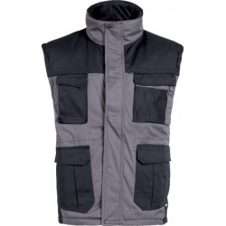 Gilet sans manches taille L matelassé gris/noir
