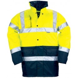 Parka haute visibilité hi-way jaune/marine taille M