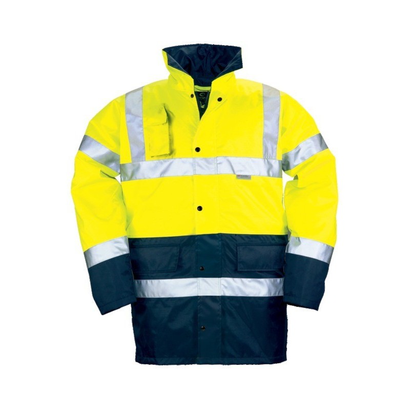 Parka haute visibilité hi-way jaune/marine taille M