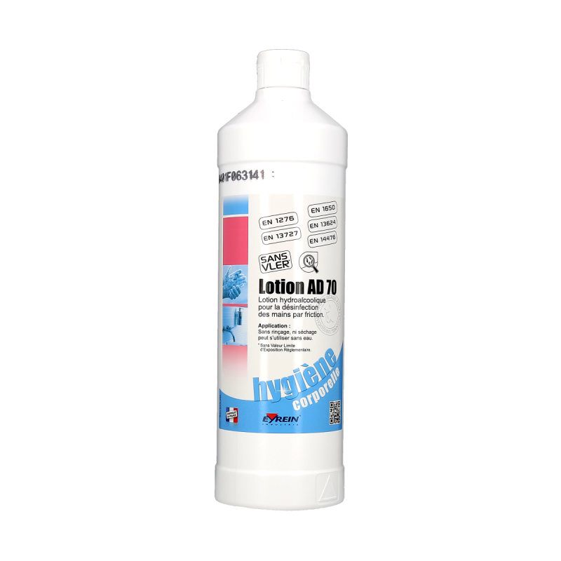 Lotion Hydroalcoolique AD 70, 1 flacon de 1L