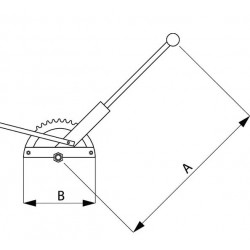 Levier de frein à main 600 mm