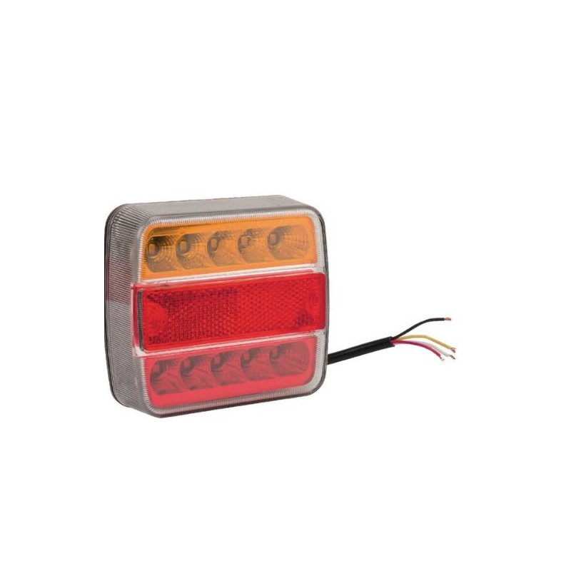 Feu arrière LED carré universel câblé