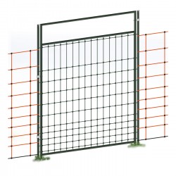 Portillon pour filet de clôture électrique, électifiable, kit complet