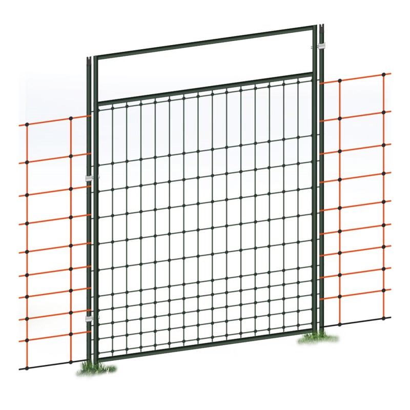 Portillon pour filet de clôture électrique, électifiable, kit complet