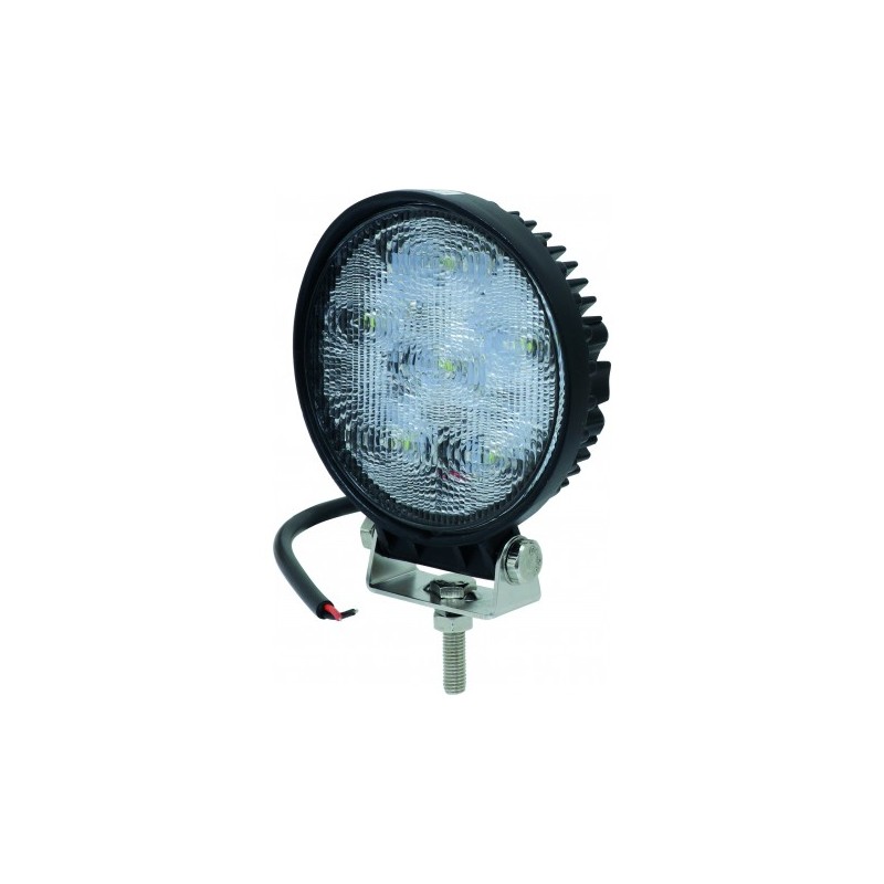 Phare De Travail LED Rond 40W 3200lm - 12V/24V, IP68, E9 - Pour Tracteur, Moissonneuse, VTT - Compatible John Deere