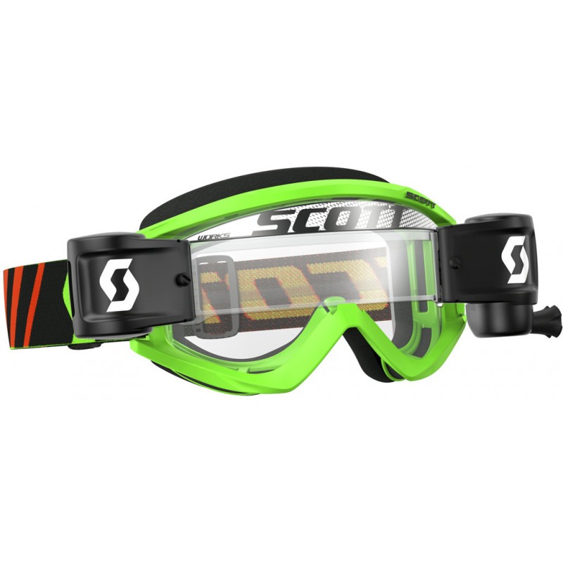 Lunettes de motocross SCOTT Recoil XI WFS noir-vertfluo/clear