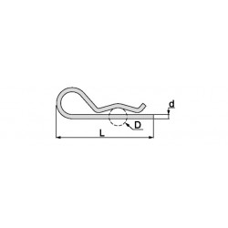 Goupille BETA 4mm (blister de 1)