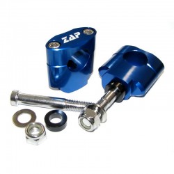 Support de guidon 28,6mm/40mm origine triple pince bleu ZAP TECHNIX