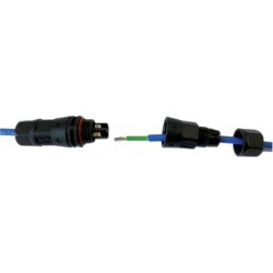 Connecteur étanche en ligne câble 1 mm2