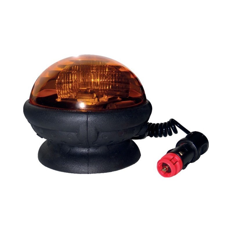 Gyrophare ellipse magnétique 12/24v 21w ip65