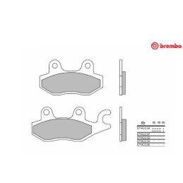 PLAQ.BREMBO 07YA22SDAV  LTF300 '02 AV LT-A500 '98-00
