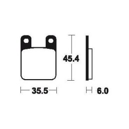 Plaquettes de frein MA59RIEJU SMX 50 '02-06