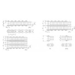 Chaîne de distribution 78 maillons fermée