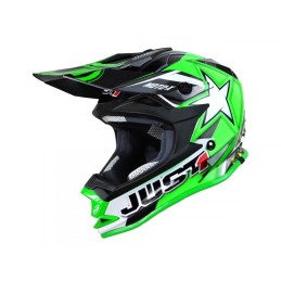 Casque JUST1 J32 Pro Graphic Moto X vert XS (53-54)