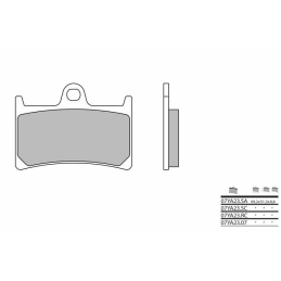 Plaquettes de frein route métal fritté 
