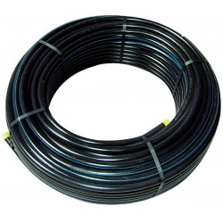 RL. 25M TUYAU S/RIGIDE 32X3,6 FILET BLEU PE32