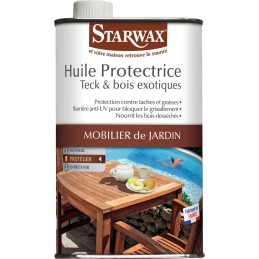 Huile protectrice teck et bois exotiques