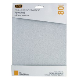 Papier corindon anti-encrassement 230 x 280 mm