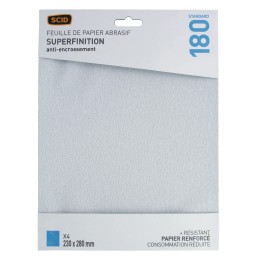 Papier corindon anti-encrassement 230 x 280 mm