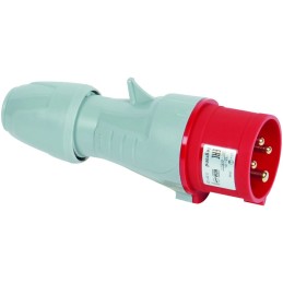 Fiche droite male IP44 - IK09