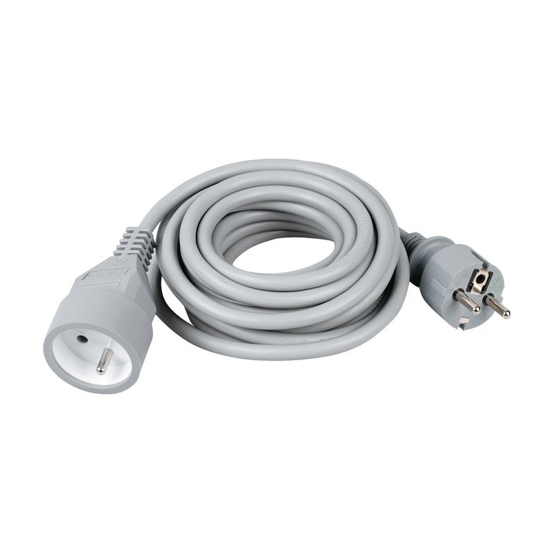 Prolongateur cable souple gris