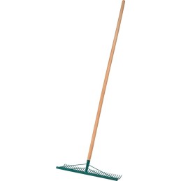 Râteau à gazon - Manche en bois - Largeur 50 cm - 32 dents