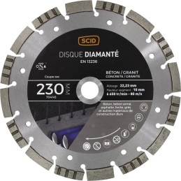 Disque beton granit professionnel ventile