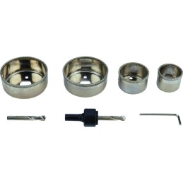 Kit complet trepan couronne diamantee SCID - 4 trepans