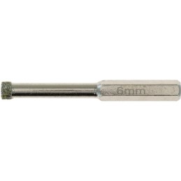 Foret couronne diamantee 6 pans