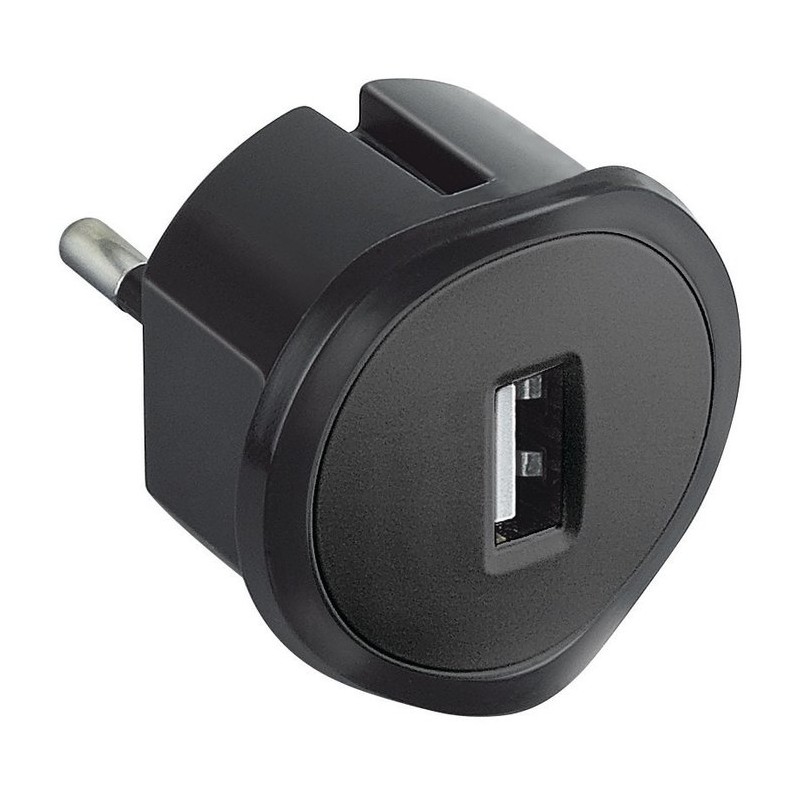 Chargeur adaptateur USB - Sur prise de courant - Special encombrement reduit 