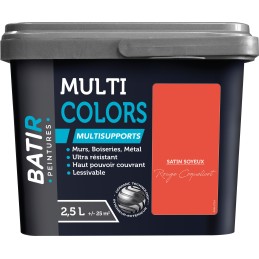Peinture Batir multi-supports satin soyeux 2,5 l