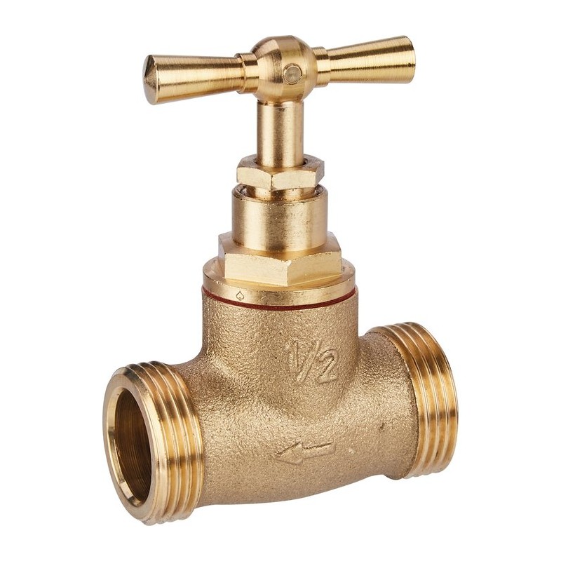 Robinet d'arret male / male sans purge