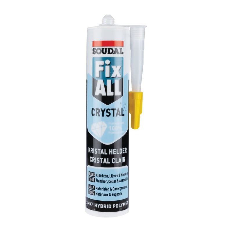 Mastic-colle Fix All Crystal - Translucide