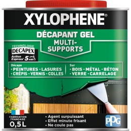 Decapant gel multi-support