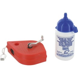 Lot traceur cordeau plastique et poudre bleu