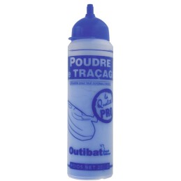 Biberon de poudre bleue