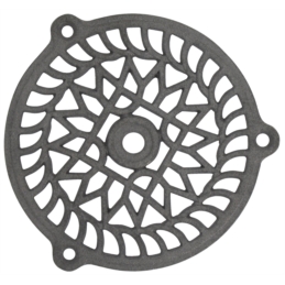 Grille fonte fixe Jardinier Massard - Ronde - Diamètre 130 mm