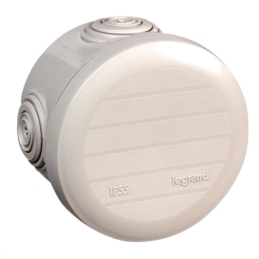 Boîte de dérivation Plexo ronde - Diamètre 70 mm Legrand - 4 entrées - Blanc