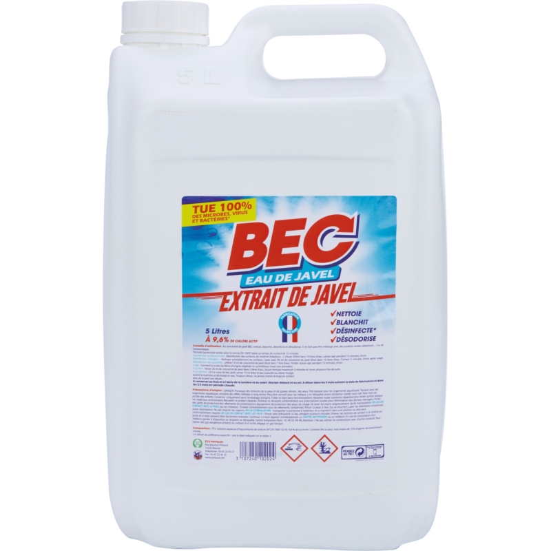 Eau de javel professionnelle