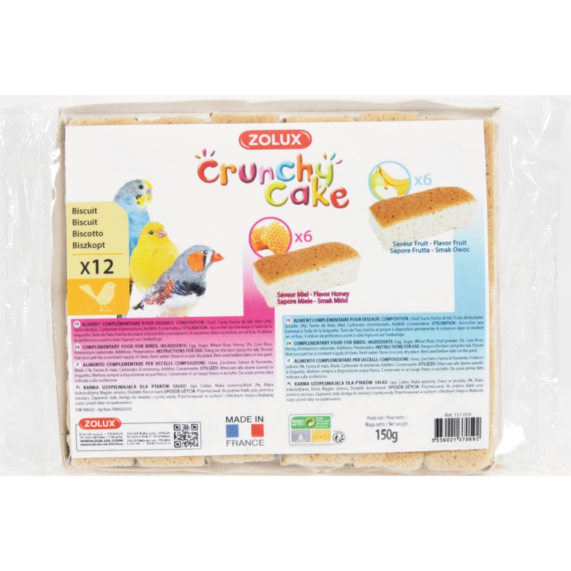 CRUNCHY CAKE X12 MIEL FRUITS
